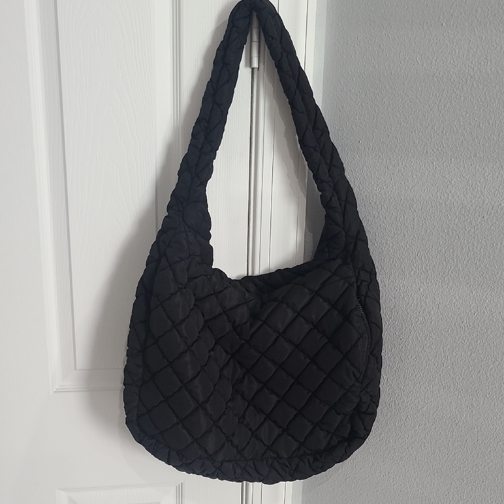 Lucky Brand Black Quilted Shoulder Bag